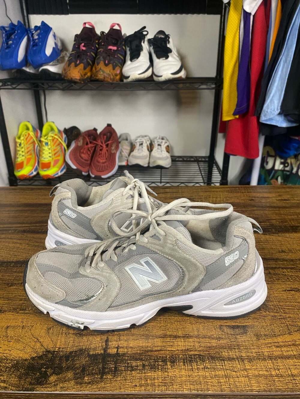 New Balance 530 Athletic Shoe Rain Cloud / Shadow Grey